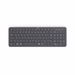 Hama WK-300, 90%, Wireless, RF Wireless + Bluetooth, QWERTZ, Black