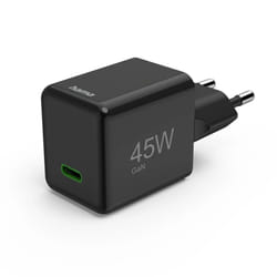 Hama 00201987 mobile device charger Laptop, Smartphone, Tablet Black AC Fast charging Indoor