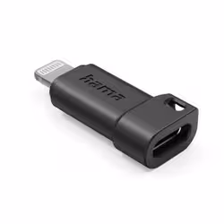Hama USB-C Adapter to Apple Lightning Plug, MFI, black - Additional view 2