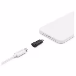 Hama USB-C Adapter to Apple Lightning Plug, MFI, black - Additional view 4