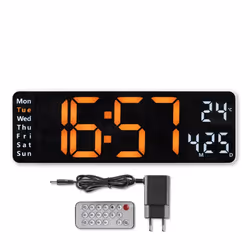 Hama Santa Cruz Digital clock Rectangle Black - Additional view 4
