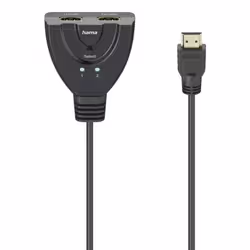 Hama 4K HDMI 2x1 Toggle Switch, 2x HDMI Socket - 1x HDMI Plug - Additional view 3