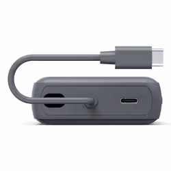 Hama “Travel” Power Pack with Cable, 10000mAh, 2 Outputs: 2x USB-C, anthracite - Additional view 2