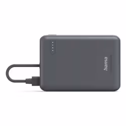 Hama “Travel” Power Pack with Cable, 10000mAh, 2 Outputs: 2x USB-C, anthracite - Additional view 3