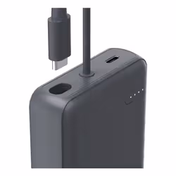Hama “Travel” Power Pack with Cable, 10000mAh, 2 Outputs: 2x USB-C, anthracite - Additional view 4
