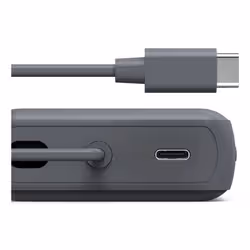 Hama “Travel” Power Pack with Cable, 10000mAh, 2 Outputs: 2x USB-C, anthracite - Additional view 5