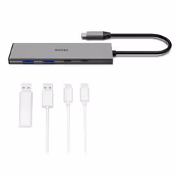 Hama 00200147 interface hub USB Type-C 10000 Mbit/s Grey - Additional view 3
