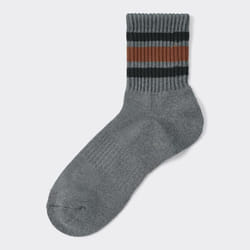 Gu By Uniqlo Style Heated Ankle Socks  Line - 04 GRAY/2527cm