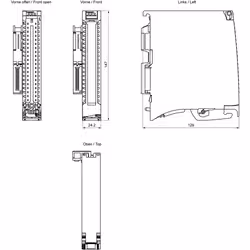 Siemens S7-1500, DQ 16x24VDC/0.5A BA - Additional view 4