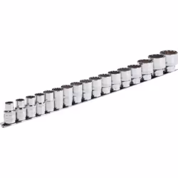 Vigor V1898, Socket set, 1/2", 17 head(s), 10,11,12,13,14,15,16,17,18,19,20,21,22,24,27,30,32 mm