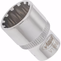 Vigor V1986, Socket, 1/4", Metric, 1 head(s), 13 mm, 25 mm