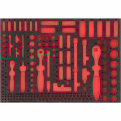 Vigor V4130 storage box accessory Black, Red Divider set