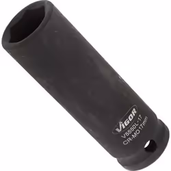 Vigor V5550L-17, Socket, 1/2", Metric, 1 head(s), 17 mm, Matt