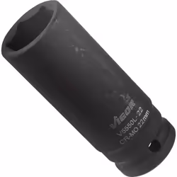 Vigor V5550L-22, Socket, 1/2", Metric, 1 head(s), 22 mm, Matt