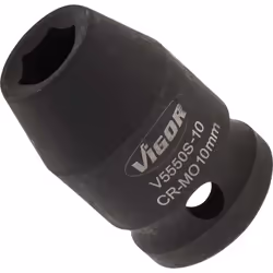 Vigor V5550S-10, Socket, 1/2", Metric, 1 head(s), 10 mm, Matt