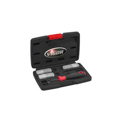 V6030 Scraper Set | 16 Piece Set with Different Wide Blades Including Replacement Blades | Tool for Removing Plaques, Stickers, Vignettes or in