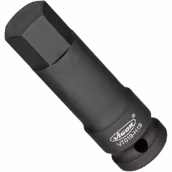 Vigor V7019-H19, Impact socket, Black, 1 head(s), 1/2", Metric, 19 mm