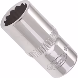 Vigor V7514-8, Socket, 1/4", Metric, 1 head(s), 8 mm, 25 mm