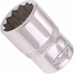 Vigor V7514-12, Socket, 1/4", Metric, 1 head(s), 12 mm, 25 mm