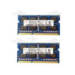 x2 Hynix 4GB=8GB DDR3 1600Mhz 12800S 1.5V 204pin Laptop RAM Modules