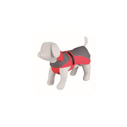Trixie Lorient Raincoat, 30 Cm, Red/grey - Dog Sizes Coat Various Rain Raincoat -  dog lorient sizes coat trixie various rain raincoat puppy jacket