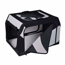 TRIXIE 39721, Soft pet carrier, Car pet carrier, Dog, Front-load, Black, Grey, Monochromatic