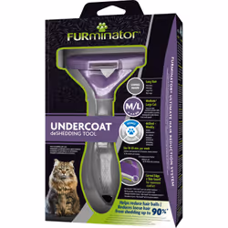 FURminator FUR4048422141280 pet brush/comb Black, Violet Cat Deshedder - Additional view 4