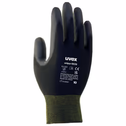 Uvex 60248, Factory gloves, Black, Adult, Unisex, 1 pc(s), EN 388:2016 (4 1 3 1 X)