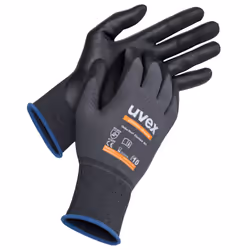 6 PAIRS Uvex Safety Gloves Athletic Allround Precision Assembly/Handling Gloves - 9/Large