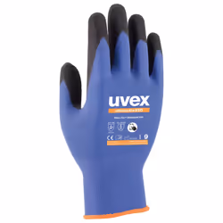 Uvex 60035, Factory gloves, Anthracite, Blue, Adult, Unisex, Electrostatic Discharge (ESD) protection, 1 pc(s)