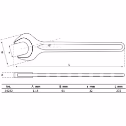 BGS technic Single Open End Spanner - Additional view 2