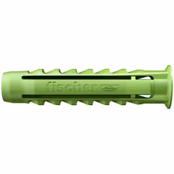 Fischer 524864, Expansion anchor, Autoclaved aerated concrete, Brick, Concrete, Gypsum block, Nylon, Green, 1 cm, 50 mm