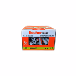 Fischer 555008 Duopower 8mmx40mm Box Of 100