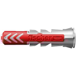 fischer 555010 DUOPOWER Wall Plug, Red/Grey, 10x50, Set of 50 Pieces