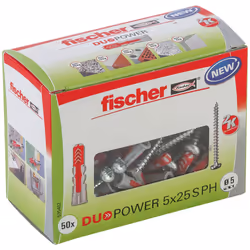 Fischer 535462, Wall plug, Brick, Concrete, 25 mm, 5 mm, 4 cm, 3.5 mm