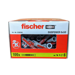 Fischer 538240 Duopower 6mmx50mm Box Of 100