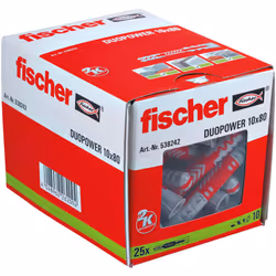 Fischer DuoPower 10 x 80 25 pc(s) Expansion anchor 80 mm