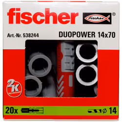 Fischer DuoPower 20 pc(s) Wall plug 70 mm