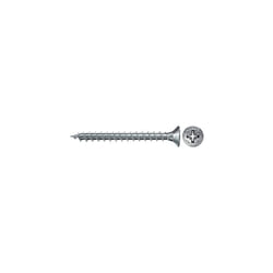 670038 FPF Power-Fast II 3.0 x 30mm Chipboard Wood Screws, Countersunk Head with Phillips, Fully Threaded, Galvanised Blue Passivated, Box of 200