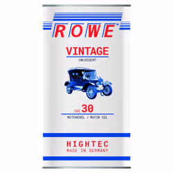 Engine oil; ROWE; HIGHTEC VINTAGE; SAE 30 5 Mineral Oil