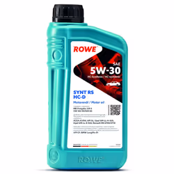 Engine oil; ROWE; HIGHTEC SYNT RS HC-D; 5W-30 1 HC synth. oil (hydro-cracked); for VOLKSWAGEN, MERCEDES-BENZ, AUDI, SKODA, VA ...