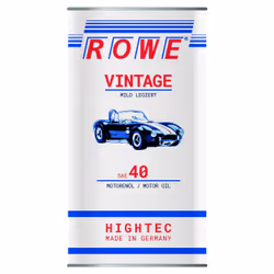 Engine oil; ROWE; HIGHTEC VINTAGE; SAE 40 5 Mineral Oil; for MAZDA, VOLVO, NISSAN, HONDA, OPEL