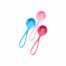 Satisfyer Strengthening Balls, Kegel balls, Blue, Pink, Red, Silicone, 2 pc(s), CE, 35 mm