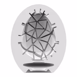 Satisfyer Masturbator Egg Single (Crunchy) Egg masturbator White Thermoplastic elastomer (TPE) - Additional view 4