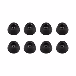 ah hardware Set of 8 Rubber feet 30 x 15 mm in Bag, Black, (4901M8AH)