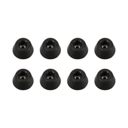 ah hardware Set of 8 Rubber feet 30 x 15 mm in Bag, Black, (4901M8AH)