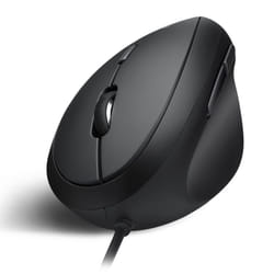 PERIMICE-519 Wired Ergonomic Vertical Optical Mouse, Portable Mini Size, Right Handed