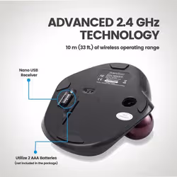 Perixx 11568 mouse Right-hand RF Wireless + USB Type-A Laser 1000 DPI - Additional view 3