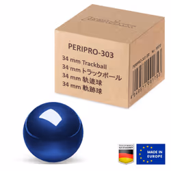 Perixx PERIPRO-303GB Small Trackball 34mm Replacement Ball for Perimice and M570 Elecom Kensington Glossy Blue (18025) - Additional view 4