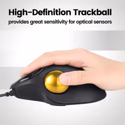Perixx PERIPRO-303 GGO 1.34 Inches Trackball - Replacement Ball for M570  PERIMICE-517/520/717/720  and Other Compatible Trackball Mouse - G